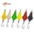 Hexakill 1pcs 1.4g/1.8g/2.2g/2.8g/3g/3.3g fishing metal colorful spoon baits metal spinner lure mini bait for trout single hook. 