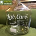 Reagent Bottle, 20000ml- 20 Liter - Culture Bottle -Transparent with Blue Screw Cap – Media Bottle - White Graduations - Borosilicate 3.3 Glass – Normax. 