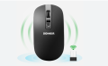 Sonkir K-18 Keyboard Mouse Set Wireless, Rechargeable Ultra Thin Keyboard Combination with Free Cover Film, Quiet Whisper Mouse, 2.4 GHz Wireless Connection  (Black). 