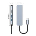 USB 3.0 Hub Docking Station Low Delay Splitter Computer Keyboard U-Disk Adapter Converter For Home Office Type-C. 