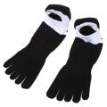 4 pair Toe socks No Show Five Finger Socks Cotton Athletic Running Socks For Men white+yellow+blue+black. 