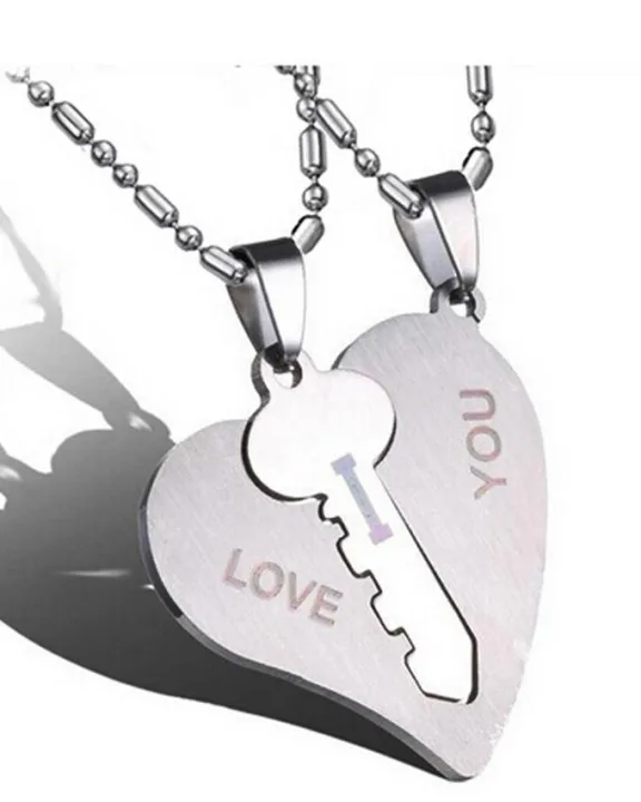 I%20Love%20You%20Stainless%20Steel%20Silver%20Pendant%20For%20Women%20-%202%20Pcs%20-%20Image%202