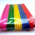 Small Craft Sticks Wooden Colorful 6 Pack \ Ice Cream Sticks Colorful  Wooden Popsicle Sticks for DIY Craft Creative Designs Children Education (Length - 4.5 Inches Width - 1 cm) / Colorful Ice Cream Stick Art # M247-ICCS-S006-Packet. 