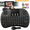 Mini Wireless Keyboard RF-500 with 3 Color RGB Backlit, 2.4GHz Wireless Mini Keyboard Rechargeable Controller with Touchpad Mouse Combo, Compatible with Android TV Box, IPTV, HTPC, Smart TV, PC,etc. 