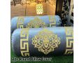 1Pc Luxury Velvet Gao Takiya | Round Pillow Cover | Laser Cut Design | Soft Velvet Malai Gol Takiya Cover without Tussal | Home Decor | 36" Length X 36" Circle By Comfynook. 