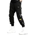 OIMG Skymountain Men Casual Elastic Waistband Ankle Tied Pockets Cargo Pants Drawstring Trousers. 