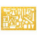 83XC K Resin Flow Chart Symbol Drafting Template Ruler Stencil Measuring Tool Student. 