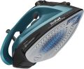 TEFAL Ultraglish Steam Iron, Durilium Airglide, Anti-calc, Anti Drip, 2800 Watts, Blue/Black, FV6832M0. 