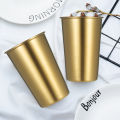 Migeet 10 Pack 500ML Gold Color Stainless Steel Cup Bar Party Coffee Mug Colored Metal Tumblers Wide Mouth Cups Cold and Heat Resistant Mug Unbreakable for Indoor Outdoor Use. 