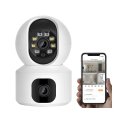 GSS 360° WiFi Camera Cctv Camera Wifi Camera Cctv IP Security Camera Home Surveillance Camera Baby Camera Night Vision Two Way Audio Motion Detection SD Card Slot V380 App White. 