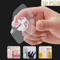 Transparent Traceless Wall Mounted Suction Cup Strong Pull Max 15kg Load Hooks. 