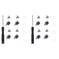 2Set M.2 SSD Screw Kit NGFF NVME SSD Standoff Mounting M.2 NGFF/NVMe Screw Set Stand Off Screw Hex Nut for A-SUS M.2 SSD. 