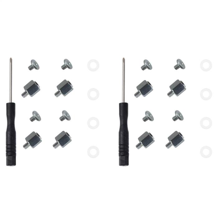 2Set M.2 SSD Screw Kit NGFF NVME SSD Standoff Mounting M.2 NGFF/NVMe Screw Set Stand Off Screw Hex Nut for A-SUS M.2 SSD