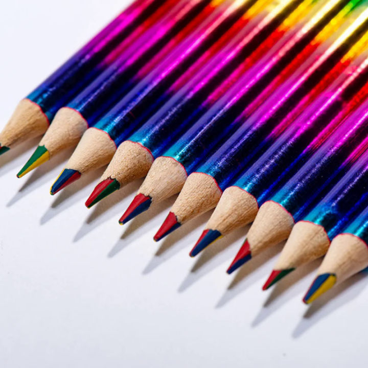 5/10 Pcs/Set Paper Colorful Pencils Writing Stationery for School and Office Supplies Writing and Painting