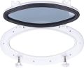 Seaflo Boat Oval Shape Porthole Window With White ABS Plastic Trim Port Hole. 