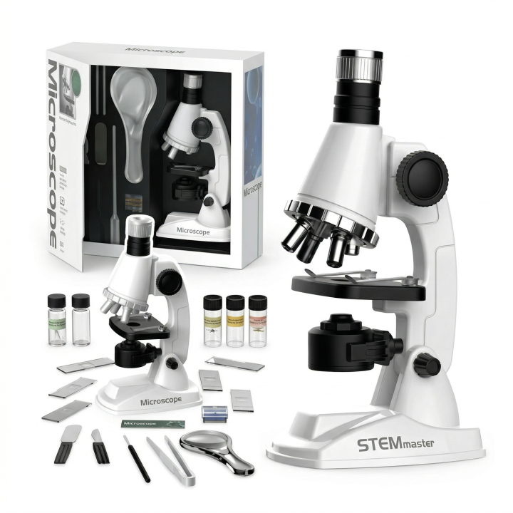 Escience Microscope Microscope | 100x-900x Premium Quality Microscope | Science Kit with ...