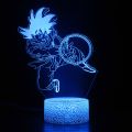 Cross-border exclusive supply of Dragon Ball series 3D table lamp creative gift visual three-dimensional light colorful touch LED night light. 