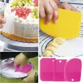 New Comfortable High quality 3pcs / set plastic surfaces connect ice candy scraper cake decorating baking pastry tool cutting scraper. 