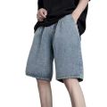 Ripped Denim Shorts Baby Boy and Girl Summer NewinsFashion Brand Hip-Hop Street Loose Straight Wide Leg Five-Point Pants. 