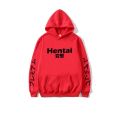 Hentai japanese printing fleece hoodie for  men. 