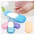 20pcs IN 1 Box Hand Washing Paper Soap Travel Washing Hands Mini Soap Paper Portable Soap Paper Practical Washing Scented Foaming Paper Soap. 