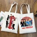 One Direction Harry Styles Merch 1D Harajuku Reusable Shopping Bag Women Canvas Tote Bags Printing Eco Bag Shopper Shoulder Bags. 