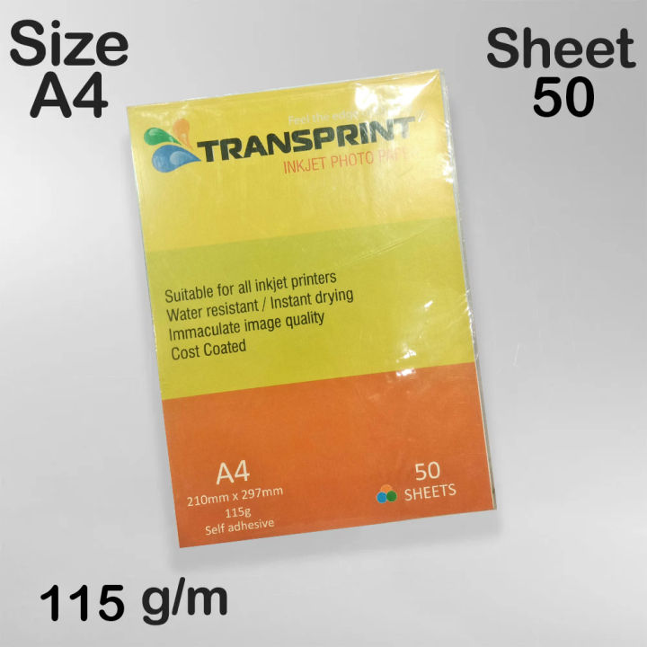 White Glossy Self-Adhesive Stickers A4 / A3 Size For Inkjet Printers