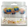 Boss Baby Candles - Cake Decoration Candles - Blue Colors - Boys Theme - Pack Of 5 Candles. 
