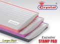 Crystal Stamp Pad-Executive Large Size 1 Dozen 12 Pcs Box. 