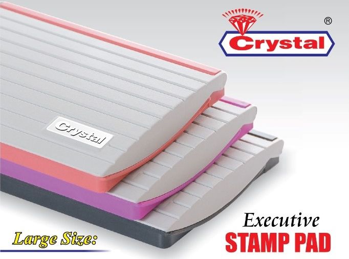 Crystal Stamp Pad-Executive Large Size 1 Dozen 12 Pcs Box