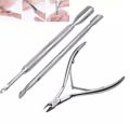 3-Pack Ingrown Toenail File and Lifters, Professional Surgical Stainless Steel Ingrown Toenail Tool- Safe Nail Cleaning Treatment Pedicure Tools Kit Under Sidewall Cleaner Pain Relief Accessories. 