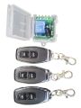 433Mhz Universal Wireless Remote Control Switch DC 12V 1CH relay Receiver Module for security electronic locks DIY Wireless Remote Device complete kit. 