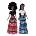 Movable Joints African Black Doll For American Dolls Accessories Nudy Body With Clothes For Barbie Toy Girl Pretend Kid Toy Gift-Option Style 3. 