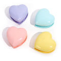 Scalp Comb Hair Brush Children's Hair Comb Paris Heart Brush Heart Comb Heart Brush Hair Comb Portable Comb. 