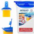 Imperial Aqua Fridge Door Water Jug with Handle BPA Free Plastic Pitcher with Flip Top Lid Perfect for Making Teas and Juices, 1.5Ltr , 1.7Ltr , 2Ltr  Blue. 