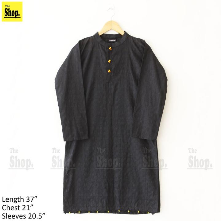The Shop - Black Chikankari Kurti - Ready To Wear