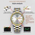 AIYISHI Business Quartz Men Watch Waterproof Calendar Watches Luminous Steel Strap Wristwatch for Man. 