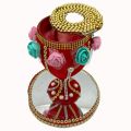 DOODH PILAI GLASS WITH GLASS PLATE - WEDDING NIGHT RASAM - MILK GLASSS. 