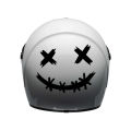 Foreign trade creative funny XX smile emoji stickers electric car motorcycle helmet decal decorative stickers. 