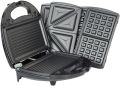 Automatic 3 in 1 multi- function electric grill waffle panini sandwich maker. 