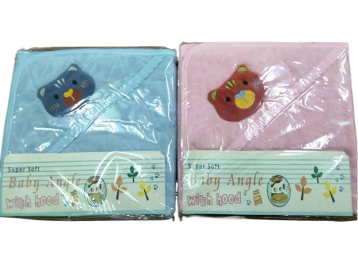 New born baby bath towel with hoodied