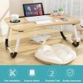 E Laptop Stand, Floor table,Laptop table, Drawing desk, Bed Tray Table Foldable Table Notebook Stand Reading Holder Breakfast Serving Bed Tray with Tablet Slots for Bed/Couch-KS. 