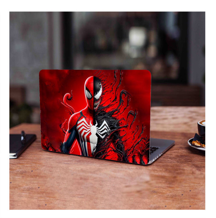 Spiderman Venom Marvel Character Laptop back cover / skin / sticker for girls / boys - Vinyl Sticker Decal - For All Laptops - Sizes 13 13.3 14.6 15 15.4 15.6 inches Laptop