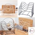 Pot Lid Stand, Pot Rack, Kitchen Organizer, Kitchen Storage Rack, Plate Racks, Kitchen Accessories, Multipurpose Stand for Kitchen,. 