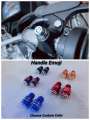 Handle Emoji Cap Bolt Cover 1 SET OF ANY COLOR Aluminum Fancy Replacement For Handle Mirror Mount Universal for Motorcycle. 