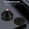1 Sets Speaker Loudspeaker Spikes Stand Feets Audio Speaker Repair Parts Turntable DIY Speaker Stand Shock Pin Nails and Pads Accessories. 