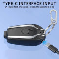 Portable Charger Compatible With Android1500mAh Durable Key Chain Phone Charger Type-C Mini Power Emergency bank. 