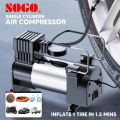 Sogo Single Cylinder  Car Air Compressor Pump Portable Tyre Inflator Pump for Car, Trucks, Bus, Auto & Van. 