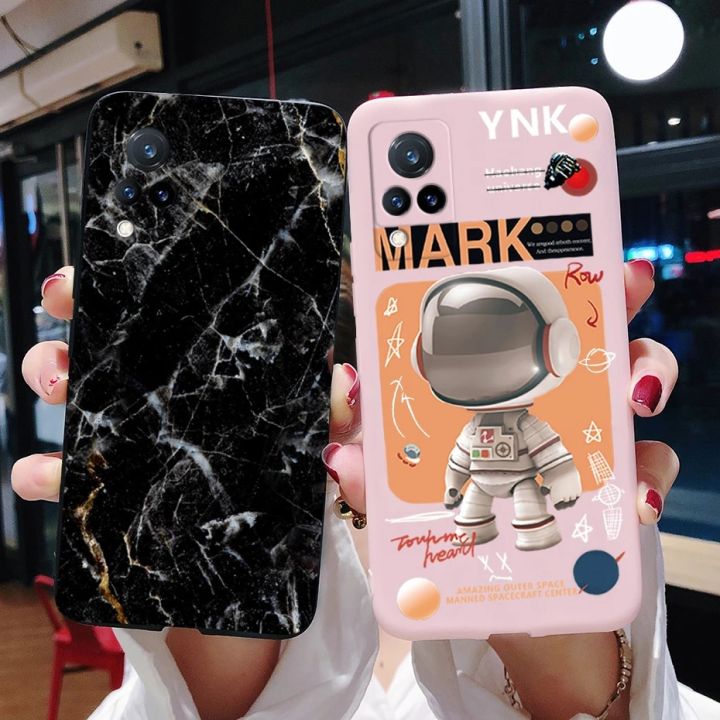 For Vivo V21 Case Vivo V21e Soft Cute Astronaut Back Cover Phone Case For Vivo V21 V 21 E V21E Fundas VivoV21 Bags Capa