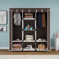 Fancy and Portable Foldable Almirah Wardrobe with 8 Shelves and 2 Long Shelves Clothes Organizer. 